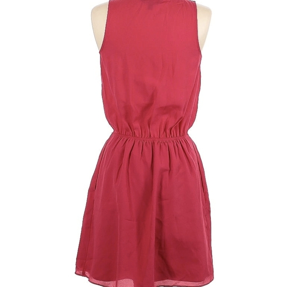 Express Red Ruffle Midi Dress - Picture 6 of 6